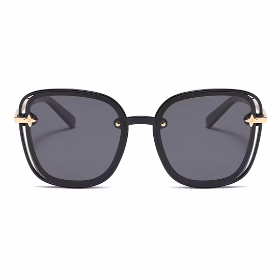 Ready Goods Tr90 Diseñador Retro Metal Star Temples Gafas de sol para mujer