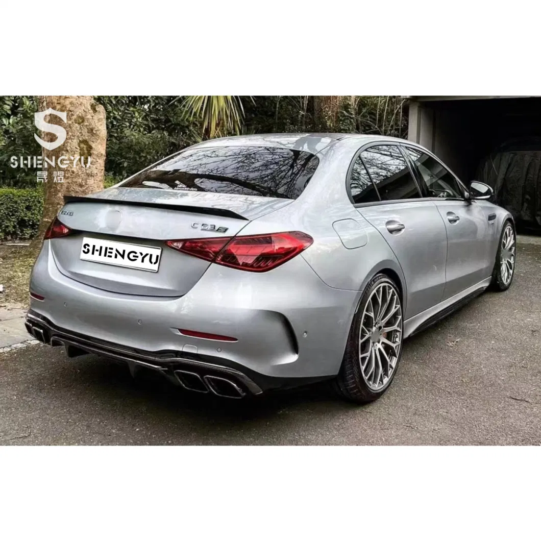 Hot Selling Car Accessories for Benz C Class W206 Sport Upgrade to C63 Style Contain Rear Diffuser and Exhaust Pipes