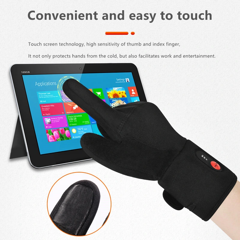 Ski Gloves Rechargeable Heated 7.4V 2100mah Battery Thermal Glove Liners