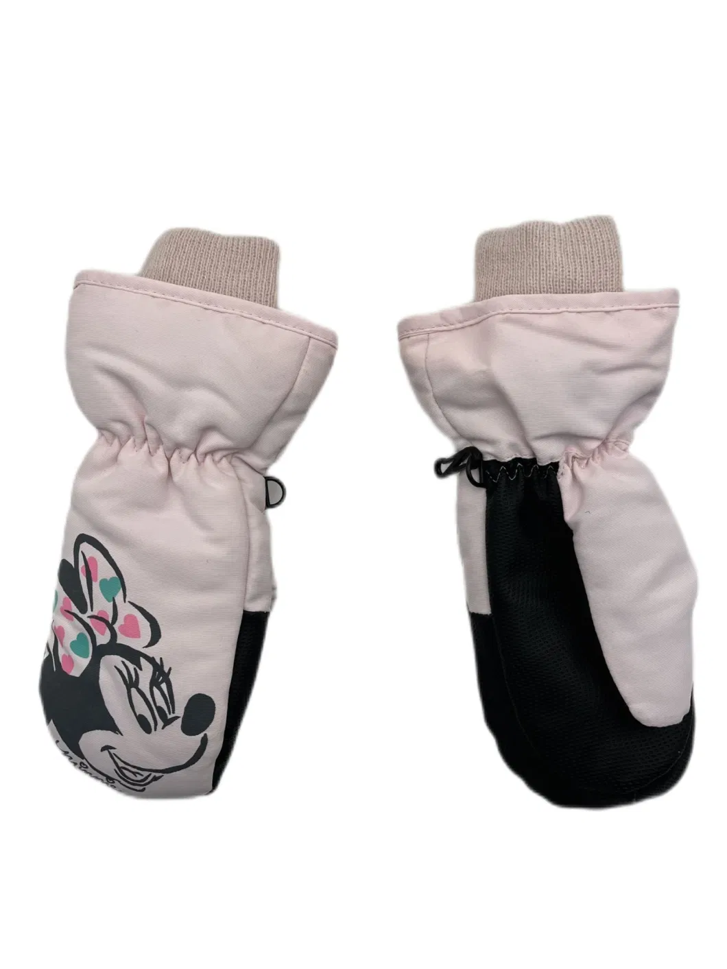 Kids Disney Winter Waterproof Ski Mitten Gloves with Minnie Print