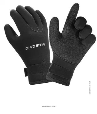 Buceo, snorkel, remo, neopreno, cinco dedos, traje de neopreno cálido, guantes de agua de invierno