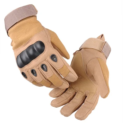 Guantes de protección de combate con dedos completos, guantes tácticos para deportes de caza y carreras