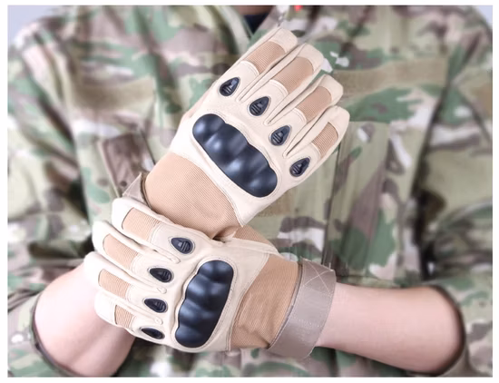 Guantes de protección de combate con dedos completos, guantes tácticos para deportes de caza y carreras