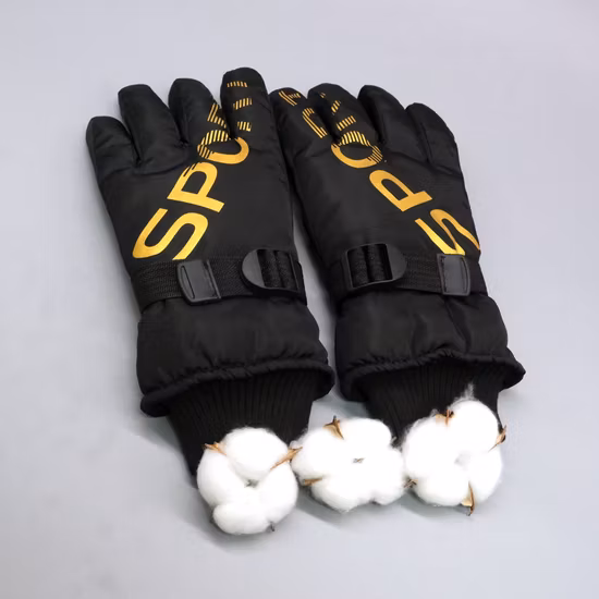 Guantes cálidos de esquí morados para mujer, guantes gruesos de protección para deportes al aire libre